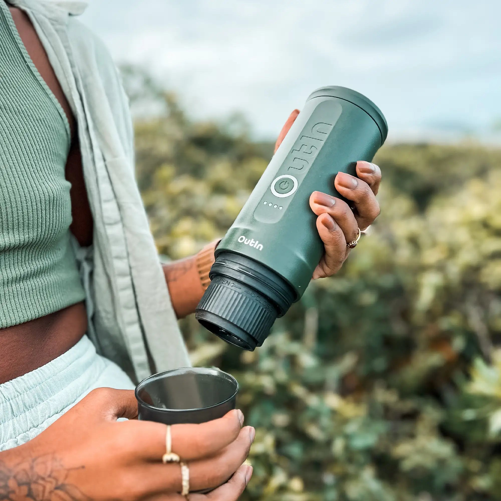 Machine à expresso portable Nano (vert forêt)