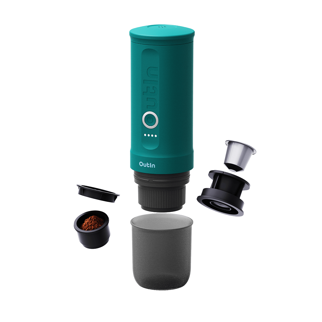 Tragbare Nano-Espressomaschine (Outin Teal)